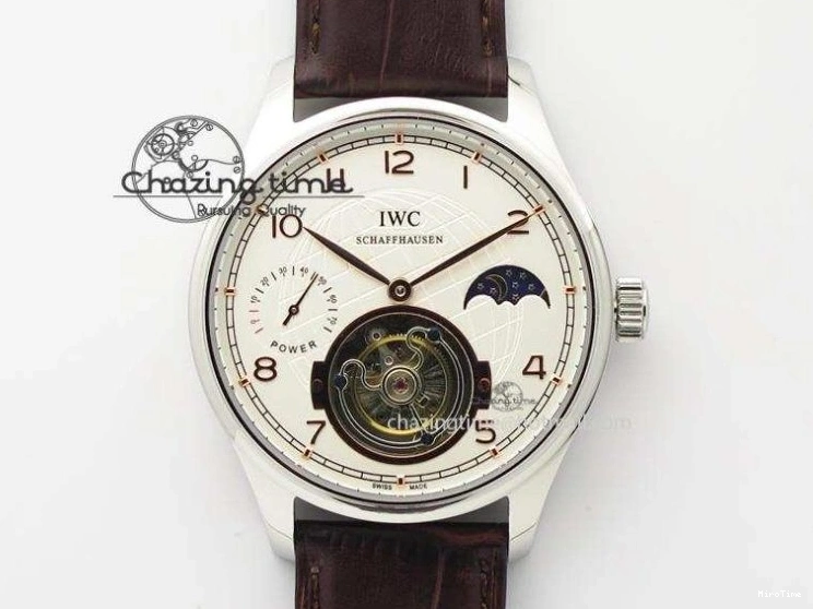 MIROTIME 1217 Portuguese Real PR Real Annual Calendar IW5035 YLF 1:1 Best Edition White Dial On Leather Strap A Refined 7243